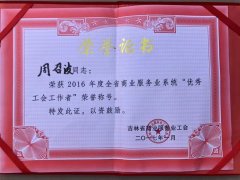 商業(yè)系統優(yōu)秀工作者